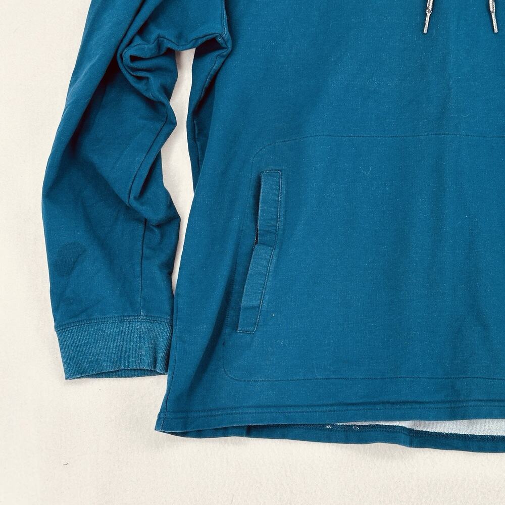 Columbia Teal Pullover Hoodie Sweatshirt Mens Large Outdoor Logo EUC - Picture 5 of 15